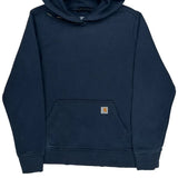 Carhartt Hoodie - Large Navy Cotton