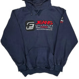 Fubu Spellout Hoodie - Large Navy Cotton