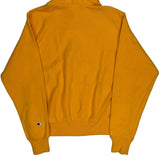 Reverse Weave Champion Hoodie - Small Yellow Cotton