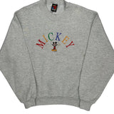 Disney Mickey Unlimited Graphic Sweatshirt - Medium Grey Cotton