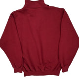 Tultex Blank 1/4 Zip - Large Red Cotton Blend