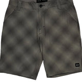 Oakley Checked Shorts - 32″ Waist Gray Polyester