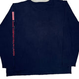 Polo By Ralph Lauren Spellout Long Sleeve T-Shirt - XL Navy Cotton