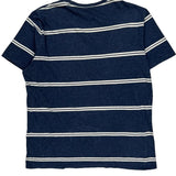 Tommy Hilfiger Striped T-Shirt - Large Blue Cotton