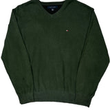 Tommy Hilfiger Sweater - XL Green Cotton