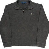 Polo By Ralph Lauren 1/4 Zip - Medium Gray Cotton