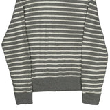 Polo By Ralph Lauren Striped Hoodie - Large Gray Cotton