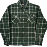 Dickies Checked Jacket - Large Green Polyester