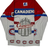 Montreal Canadiens Starter Graphic Sweatshirt - Medium Blue Cotton