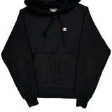 Reverse Weave Champion Hoodie - Small Black Cotton Blend