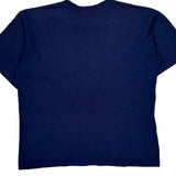 Adidas Graphic T-Shirt - Large Blue Cotton