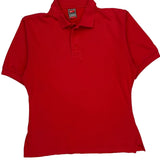Nike Polo Shirt - Small Red Polyester