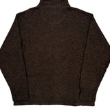 Woolrich 1/4 Zip - XL Brown Wool