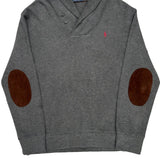 Polo By Ralph Lauren Collared Jumper - XL Grey Cotton