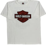 Costa Rica Harley Davidson Graphic T-Shirt - XL White Cotton