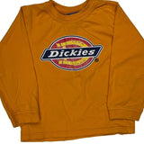 Age 5 Dickies Long Sleeve T-Shirt - Small Orange Cotton