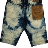 Deadstock Vintage America Studded Denim Shorts - 33W 11L Blue Denim
