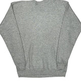 Deer And Farmhouse Graphic Tultex Graphic Sweatshirt - Large Grey Cotton Blend