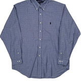 Yarmouth Ralph Lauren Checked Shirt - Large Blue Cotton