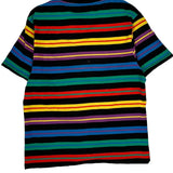 Guess Striped T-Shirt - Large Multicoloured Cotton