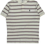 Polo By Ralph Lauren Striped Polo Shirt - Medium Black Cotton