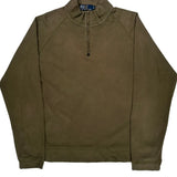 Polo By Ralph Lauren 1/4 Zip - XL Brown Cotton