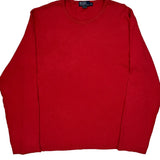 Polo By Ralph Lauren Long Sleeve T-Shirt - 2XL Red Cotton