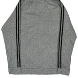 Adidas Hoodie - Large Grey Cotton Blend