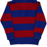 Age 3 Polo By Ralph Lauren Striped 1/4 Zip - 2XS Blue Cotton
