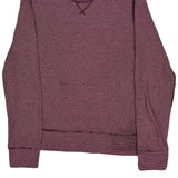 Carhartt Long Sleeve T-Shirt - Medium Burgundy Cotton