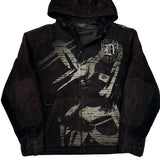 Harley Davidson Graphic Hoodie - Large Black Cotton