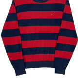 Tommy Hilfiger Striped Sweater - Medium Blue Cotton