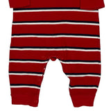 Age 9 Months Polo By Ralph Lauren Striped Playsuit - 3XS Red Cotton