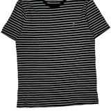 Polo By Ralph Lauren Striped T-Shirt - Medium Black Cotton