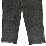 Embroidered Brand Name On Leg Capito Graphic Jeans - 35W 30L Grey Denim