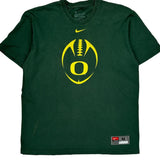 Oregon Football Nike College T-Shirt - Medium Green Cotton