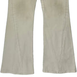 True Religion Boot Cut Jeans - 32W UK 10 Cream Cotton