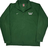 Nike 1/4 Zip - XL Green Polyester
