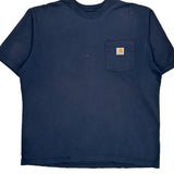 Carhartt T-Shirt - Large Blue Cotton