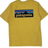 Responsibili-Tee Patagonia Graphic T-Shirt - Small Yellow Cotton