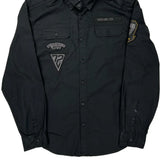 Rhino Patch On Sleeve Ecko Unltd Shirt - Large Black Cotton