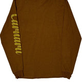 Carhartt Long Sleeve T-Shirt - Small Brown Cotton