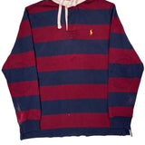 Polo By Ralph Lauren Striped Rugby Shirt - Medium Block Colour Cotton