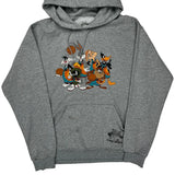 Space Jam Cartoon Hoodie - Medium Grey Cotton