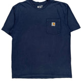 Carhartt T-Shirt - Medium Blue Cotton