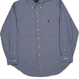 Ralph Lauren Checked Shirt - Large Blue Cotton