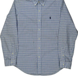 Ralph Lauren Checked Shirt - Medium Blue Cotton