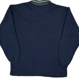 Russell Athletic Collared Sweatshirt - XL Navy Cotton