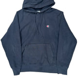 Reverse Weave Champion Hoodie - Medium Blue Cotton