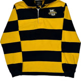 Marquette University Charles River Apparel Striped Rugby Shirt - Small Navy Cotton